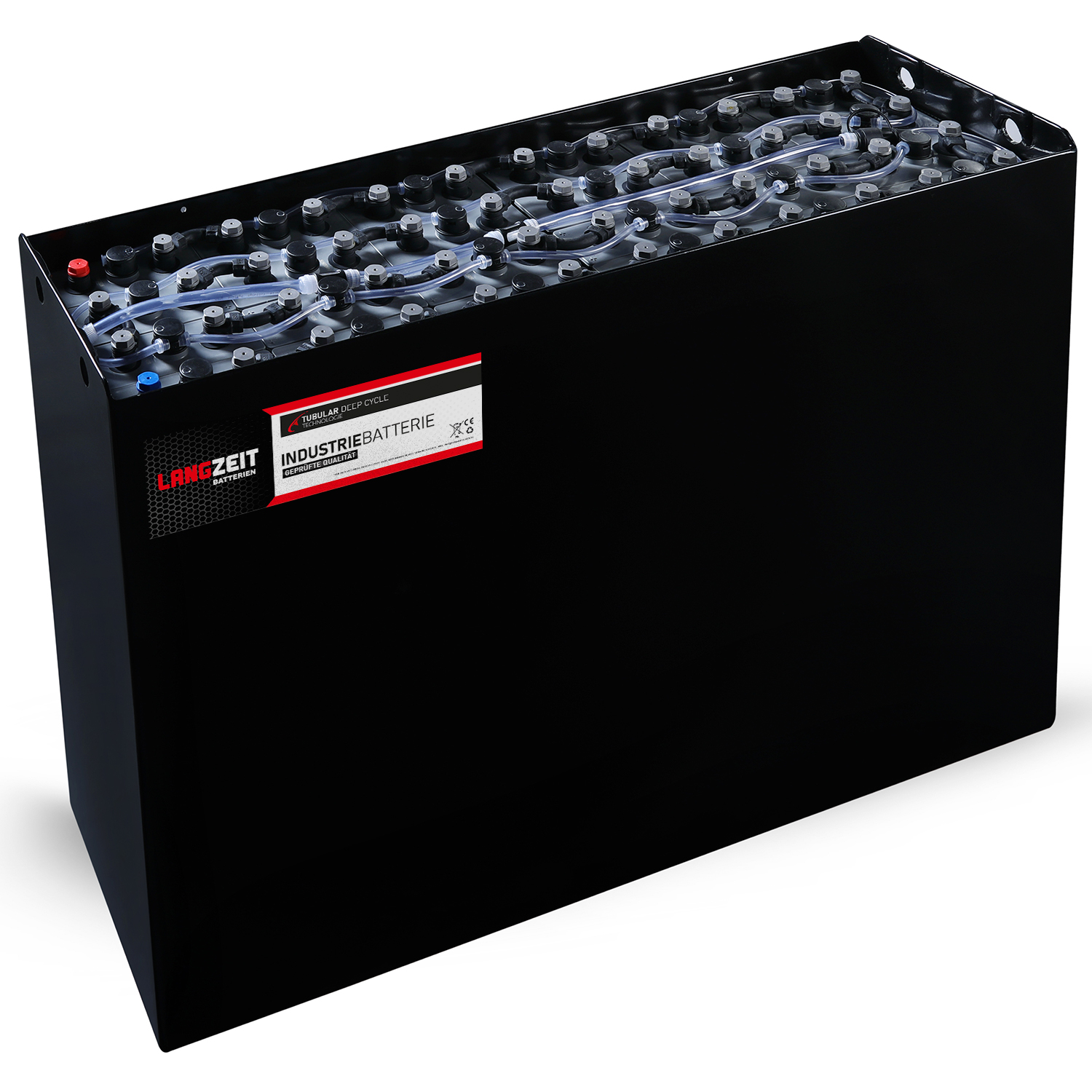 Gabelstaplerbatterie 24V 3PZS 180Ah – technische Zeichnung mit Abmessungen
