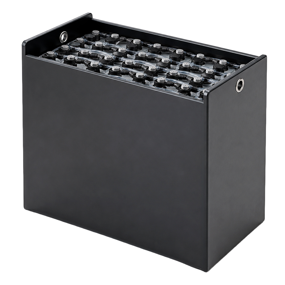 Gabelstaplerbatterie 24V 3PZS 270Ah (DIN-B) – technische Zeichnung mit Abmessungen
