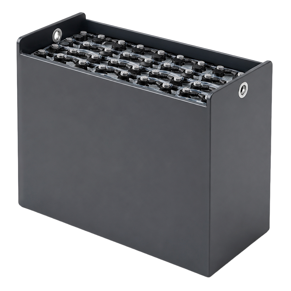 Gabelstaplerbatterie 24V 3PZS 240Ah (DIN-B) – technische Zeichnung mit Abmessungen