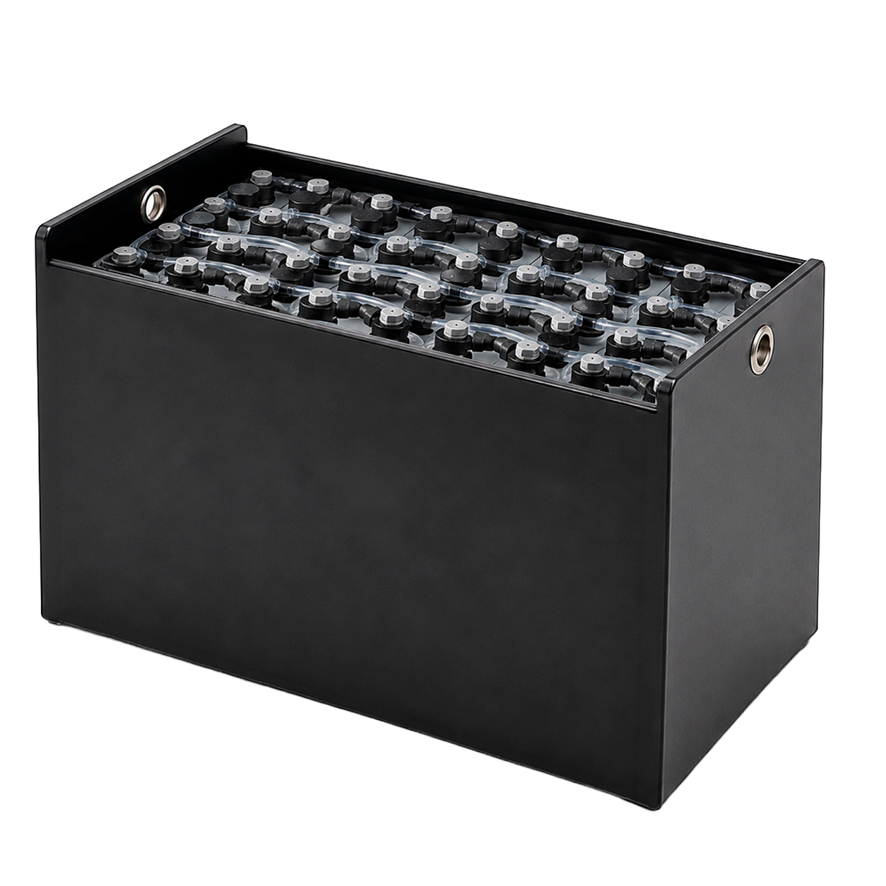 Gabelstaplerbatterie 48V 6PZS 540Ah (DIN-B) – technische Zeichnung mit Abmessungen