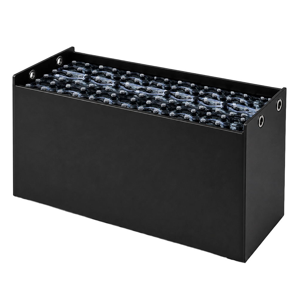 Gabelstaplerbatterie 48V 3PZS 375Ah – technische Zeichnung mit Abmessungen