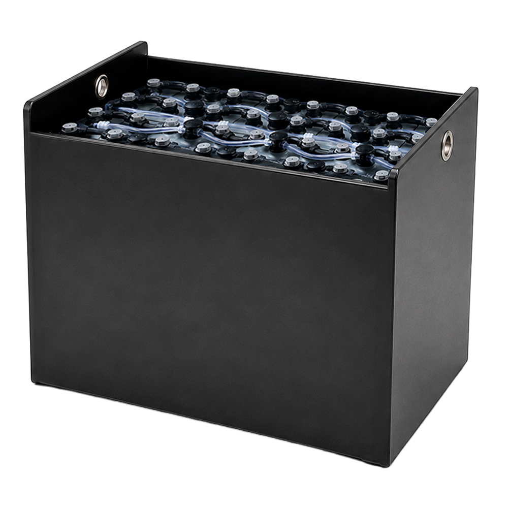 Gabelstaplerbatterie 80V 6PZS 750Ah (DIN-A) – technische Zeichnung mit Abmessungen