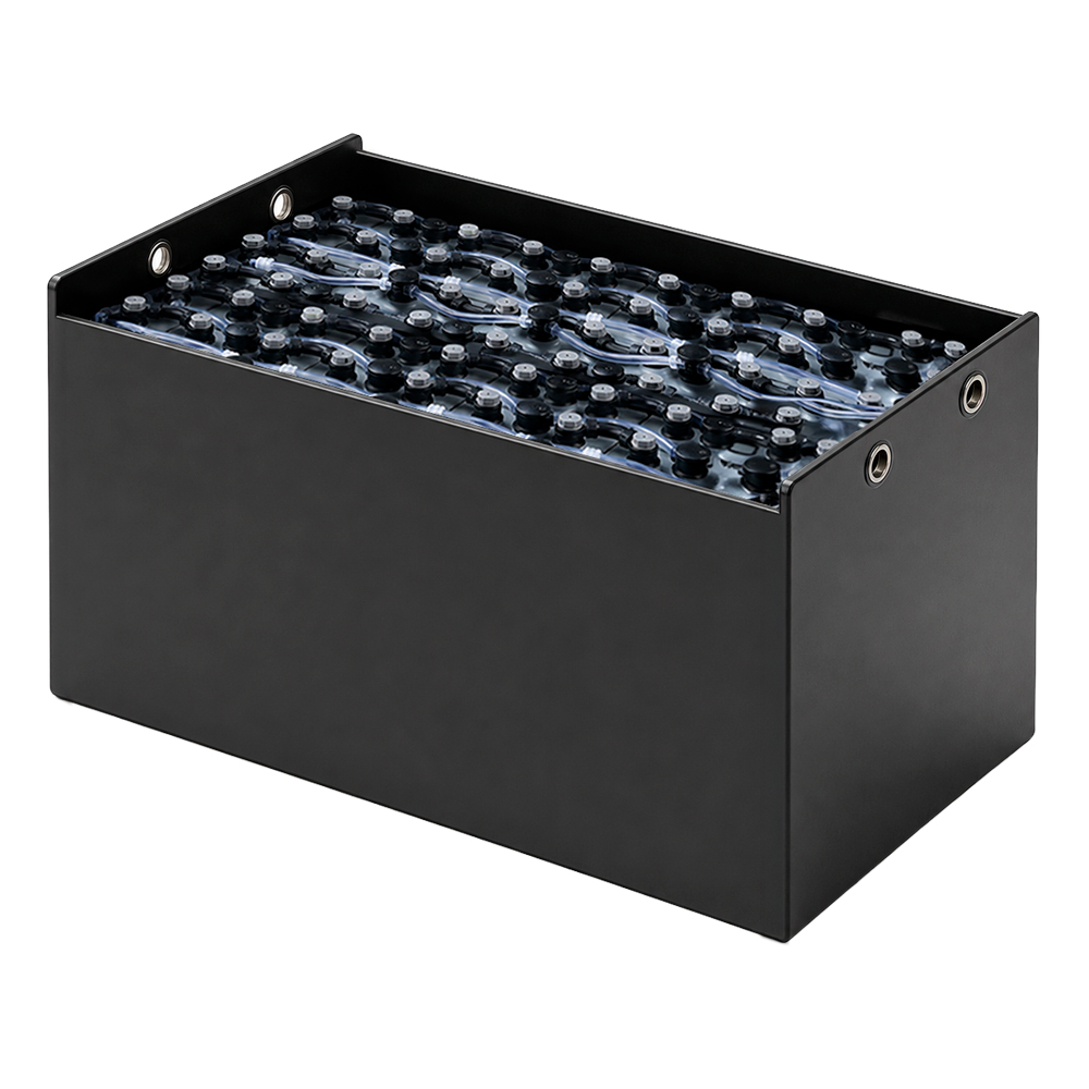 Gabelstaplerbatterie 48V 3PZS 240Ah – technische Zeichnung mit Abmessungen