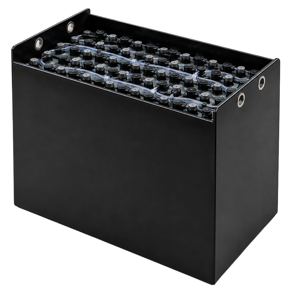 Gabelstaplerbatterie 24V 8PZS 1000Ah (DIN-A) – technische Zeichnung mit Abmessungen